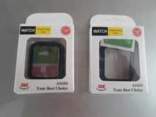 Cristal + funda para apple watch, Protector de pantalla templado de 44mm, 40mm, 42mm y 38mm, accesorios para apple watch series 6, 5, 4, 3