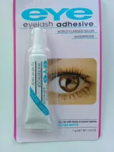 Pegamento profesional para pestañas, herramientas cosméticas para pestañas postizas impermeables adhesivo de maquillaje, Blanco claro/negro