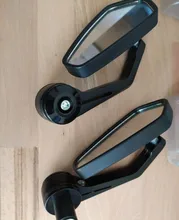 Espejos retrovisores reflectantes para manillar de motocicleta, accesorios de espejo retrovisor de 7/8 y 22mm, 1 par