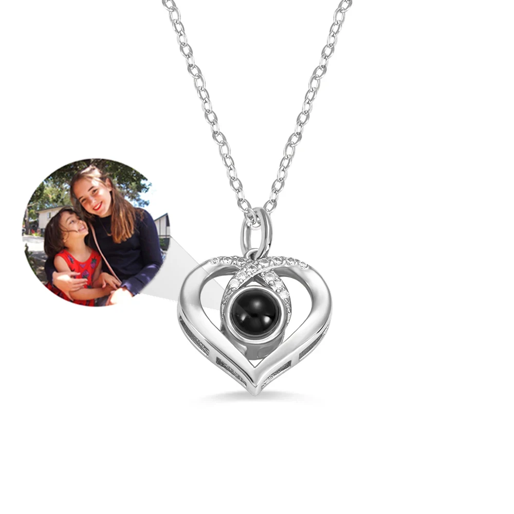Dascusto Custom LOVE Inside Projection Necklace For Women Fashion Personalized Picture Projection Pendant Love Necklace Jewelry love inside love thrill 50
