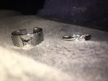 Punk Simple estilo amantes anillo mariposa abertura creativa de las mujeres de plata de oro Color 2-regalos de joyería y anillos para buenos amigos