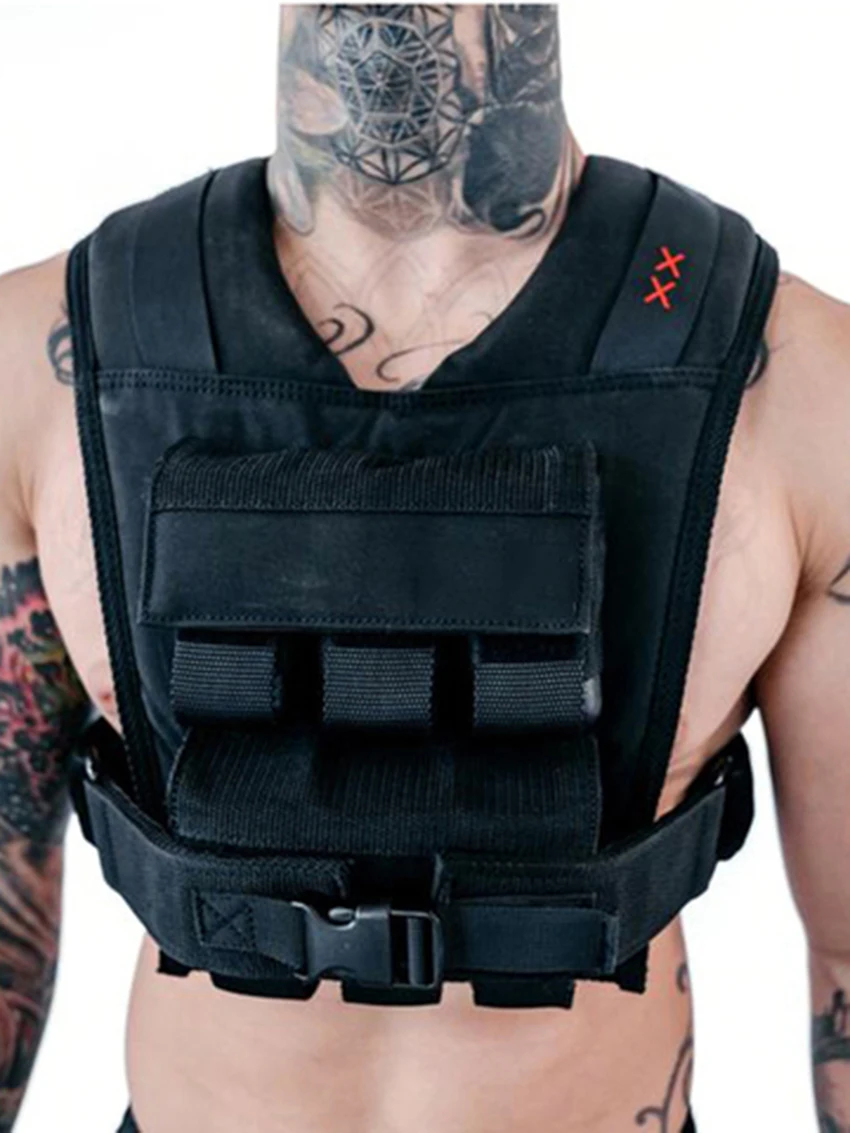 12/16KG Adjustable Weighted Vest Heria weight vest Removable Iron Weights for weightlifting and running Gym Equipment