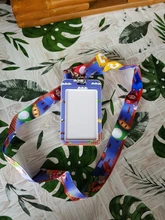 Ransitute-cordón de personaje del juego R1492, tarjetero colgante de dibujos animados para estudiante, cuello, teléfono, insignia, soporte para tarjeta de acceso Subway