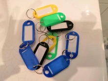 LLavero de identificación personalizado de plástico, etiquetas para equipaje, 10 Uds.