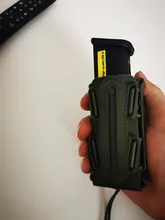 Bolsa de revista táctica Molle para Ar15 M4 5,56 7,62 9mm escorpión rápido Mag de liberación rápida Mag TPR funda con cubierta caja de engranaje de caza