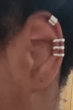 7 Uds. De pendientes de Clip para la oreja, sin perforación, con hojas de estrella dorada, para mujeres, accesorios de joyería para el cartílago falso Simple
