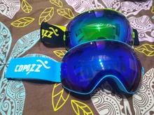COPOZZ-Gafas de esquí de doble capa para hombre y mujer, máscara de esquí grande antiniebla, UV400, gafas de Snowboard, GOG-201 Pro