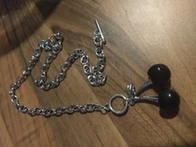 Cadena de eslabones Punk para mujer, colgante con candado de color dorado y plateado, joyería Punk