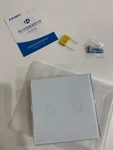 Glass-Panel Wall-Switch Touch-Screen-Switch Eu-Light BONDA 1-Gang White Crystal AC220V