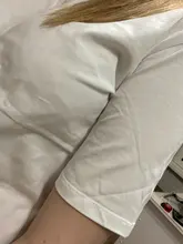 Summer T-Shirt Tees Short-Sleeve Basic Female V-Neck Women Ladies Hirsionsan 100%Cotton