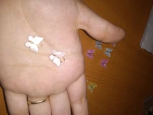 Flatfoosie 10 unids/set lindo mariposa accesorios de la joyería de moda colgante multicolores joyas DIY collares y gargantillas pendientes