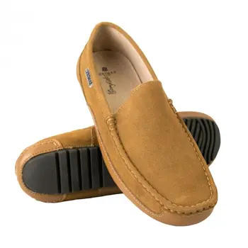 

Zerimar loafers leather with comfortable insole without closure