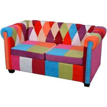 

Chesterfield sofa 2 seater fabric sofa