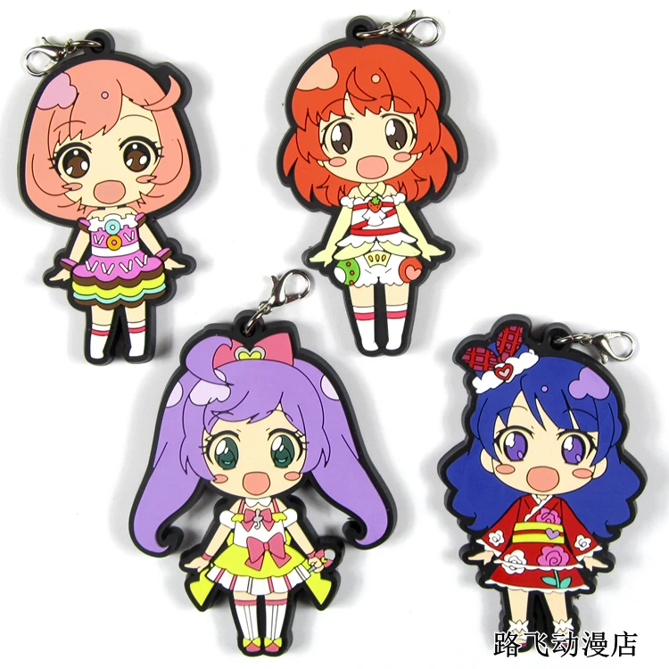 Pretty Rhythm Rainbow Live Original Japanese anime figure rubber mobile  phone charms keychain strap D456| | - AliExpress