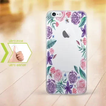 

Personalized iPhone 6-6 Plus Thin Transparent Silicone Phone Cover (Flower Temalı-12)