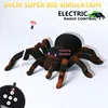 Upgraded 24CM Big Size Electric Remote Control Spider Funny Toys 4CH Eyes Glow Walking Turn Simulation RC Tarantula Spider Toy 1