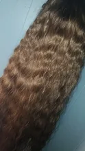 Peluca natural de cabello sintético para mujeres negras, pelo largo de onda de agua de 42 pulgadas, fibra de alta temperatura, Rubio, degradado, marrón
