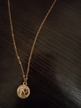 Collar con colgante de serpiente de Color dorado Vintage Punk para mujer, cadena gruesa multicapa de Hip Hop, collar con retrato de moneda, joyería