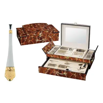 

Table set of 72 items in a wooden suitcase munchenhaus mh-1139 Yana