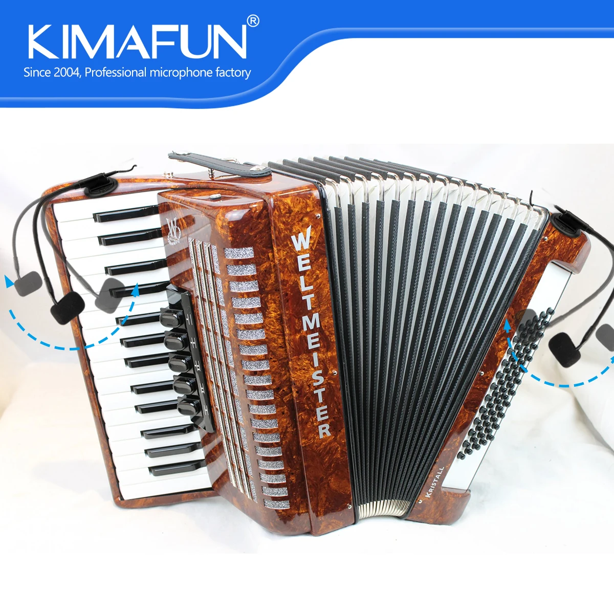 Kimafun Professional Musical Instrument Condenser Mic Wireless