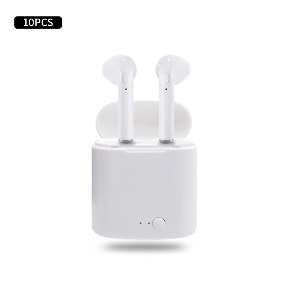 10 шт. TWS i7s беспроводной Bluetooth 5 0 наушники гарнитура одна кнопка управления для Apple