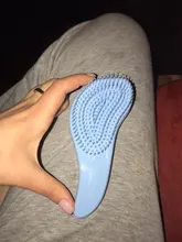 1 Uds caliente magia peine mango Anti estática cepillo de pelo de masaje enredo desenredar el masaje de ducha cepillo peine utensilio de peluquería