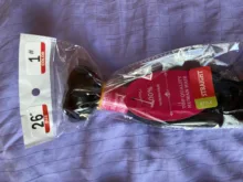 Vallbest-extensiones de cabello humano liso malayo, 100%, 1/3 mechones, Remy, negro azabache y Negro Natural