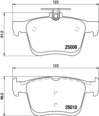 Колодки тормозные дисковые задн. A3(8V1) A3 Convertible(8V7) A