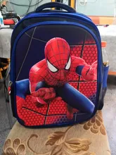 Mochila de spiderman para niños, morral escolar de superhéroes, 3D estéreo, dibujos animados