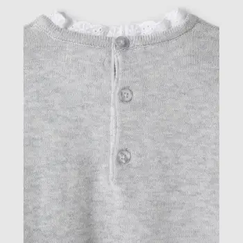 

Gray baby JERSEY with tiptoe