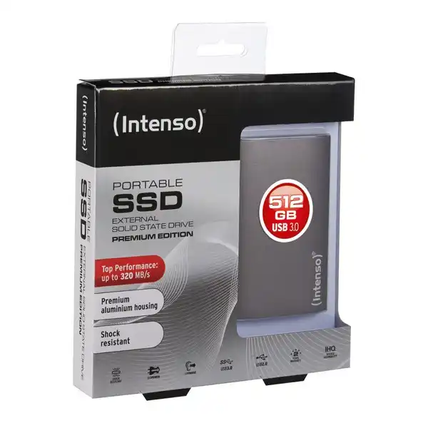 Внешний жесткий диск INTENSO 3823450 SSD 512 GB Антрацит| |