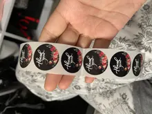 Papel de etiqueta bonito rosa/cada pegatina sellada, paquete de decoración de regalo de Navidad