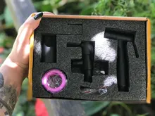 Toilet-Sprayer Faucet Shower-Tap Bathroom-Accessories Bidet Wall-Mount Frap Y50057 Black