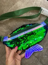 Riñonera de lentejuelas a la moda para niñas, bolso de cintura para niños, cinturón de pecho