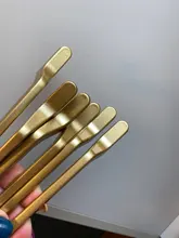 KK y FING Simple europeo negro cocina tiradores de puertas de armario oro mate de aleación de aluminio cajones tira mobiliario Hardware