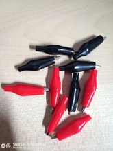 Alligator Clip Battery-Tester Probe Crocodile-Clip Electrical-Clamp-Testing Metal Plastic