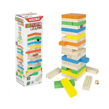 

Building Blocks Game Woomax Wood (26 cm) (58 pcs)
