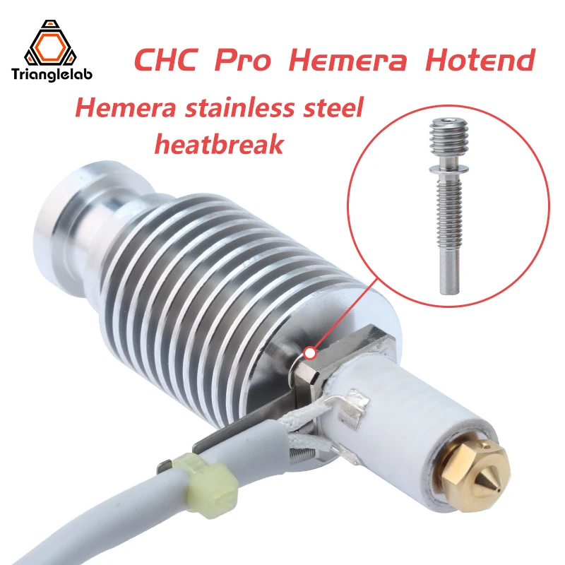 Trianglelab CHC Pro Hemera Hotend MAX 115W High Power CHC Pro  ceramic heating core quick heating or ender 3 volcano hotend CR10 r trianglelab tchc td6s hotend ceramic heating core