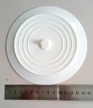 Sink Stopper Drain-Cover Bathroom-Accessories Flat-Plug Silicone Leakage-Proof 15cm Large