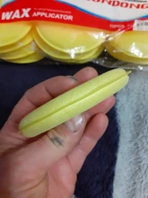 Esponja de espuma para coche, aplicador de cera para limpieza, almohadillas para detalles, pulido de cera para coche, cuidado de limpieza del hogar, color amarillo, 10cm, 12 Uds.