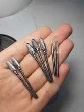 Dmoley-broca de carburo de tungsteno para manicura, accesorio de equipo de arte de uñas, pulidor de limas