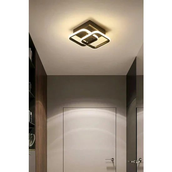 

Chandelier Henna Black Square Hall Hallway Entrance Daylight Led Chandelier