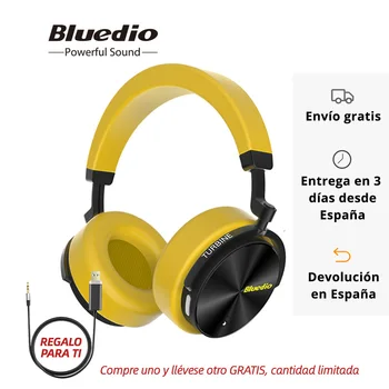 

Bluedio T5 Bluetooth earphones elegant adopts the ANC technology with Low amazing and microphone for listening and phones