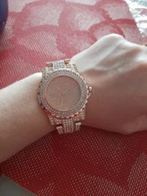 Reloj de pulsera de cuarzo y acero inoxidable para mujer, pulsera de lujo con diamantes de imitación, a la moda, #1