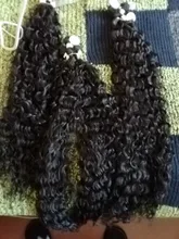 Anjo Plus RYLAI-extensiones de pelo rizado mechones, pelo sintético, 300g, para cabeza completa, 26-30 pulgadas, negro, marrón, degradado