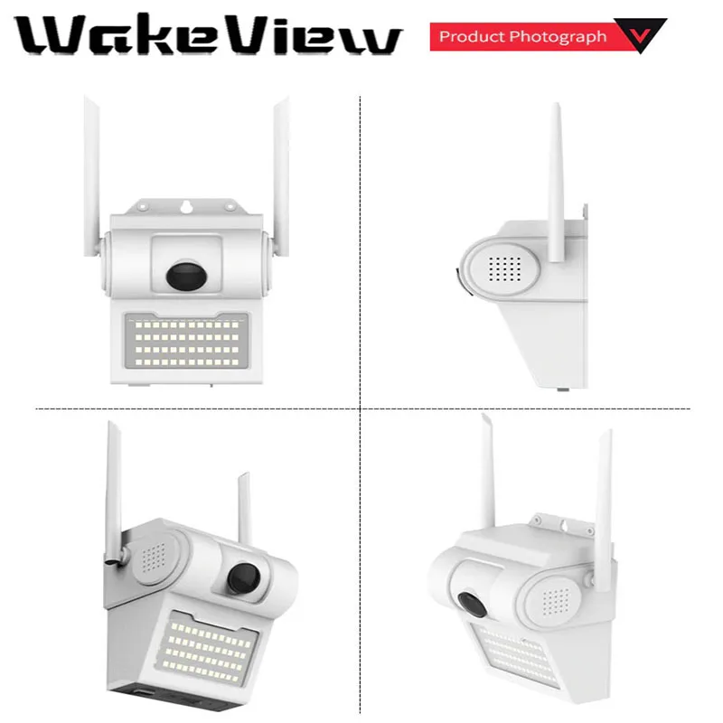 WakeView Супер широкоугольный настенный светильник 1080P/2MP 5MP PTZ WIFI камера