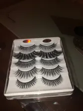 HBZGTLAD 2-20 pares 3D de visón pestañas falsas hecho a mano Wispy largo esponjosa pestañas falsas de ojos Natural extensión Kit de maquillaje Cilios