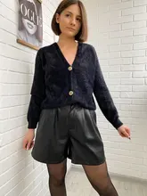 Cardigan Sweater Pull Black Green Women V-Neck GOPLUS for Oversized Vrouw Truien Femme