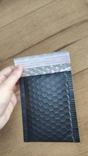 Sobres de papel con burbujas negras mate, bolsa de correo acolchada, para mensajería con espuma de autosellado, impermeables, 5 tamaños disponibles, negro, 100 unidades