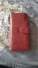 Billetera de piel auténtica para mujer, Cartera de lujo, bolso largo, tarjetero